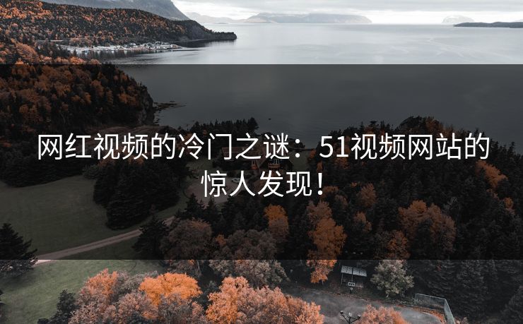 网红视频的冷门之谜：51视频网站的惊人发现！